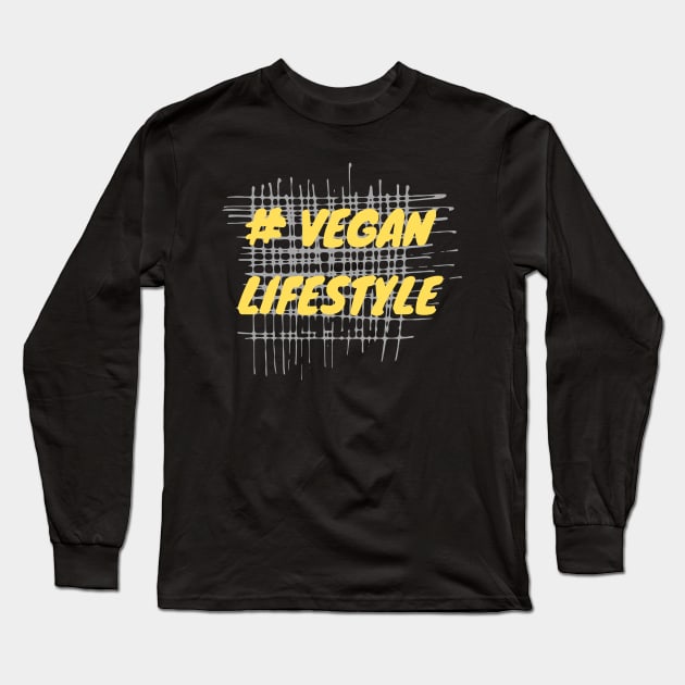 Vegan Lifestyle Long Sleeve T-Shirt by YellowSplash